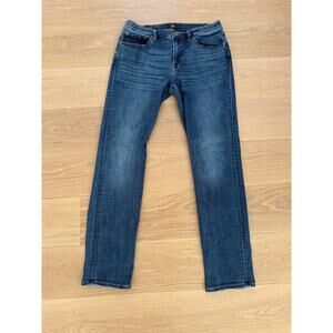 7 FOR ALL MANKIND Men Slimmy Fit Stretch Cotton Denim Jean Size 34 Blue 7D513210